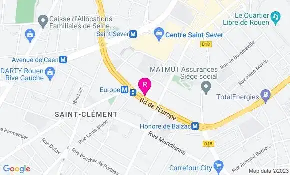 Localisation Restaurant  L