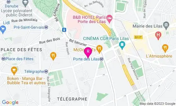 Localisation Restaurant  Bee Burger