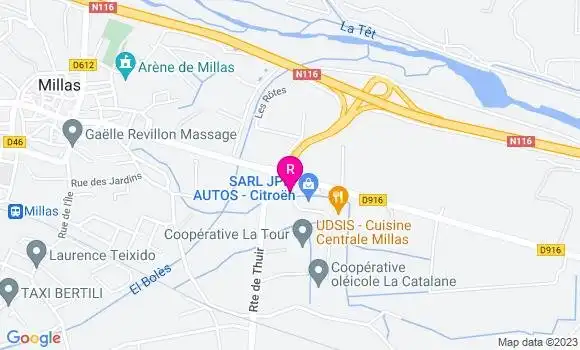 Localisation Restaurant  Chez Alex