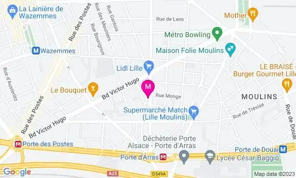 Localisation Restaurant  La Table de Sam
