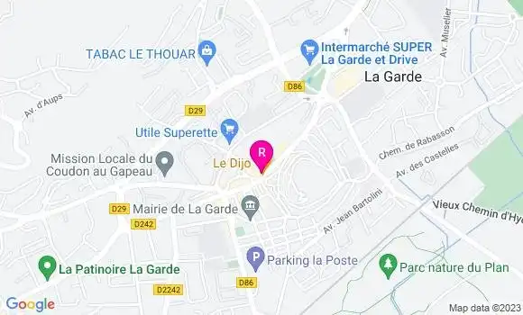 Localisation Restaurant  Le Dijo
