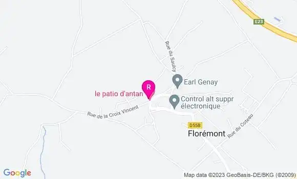 Localisation Restaurant  Le Patio d