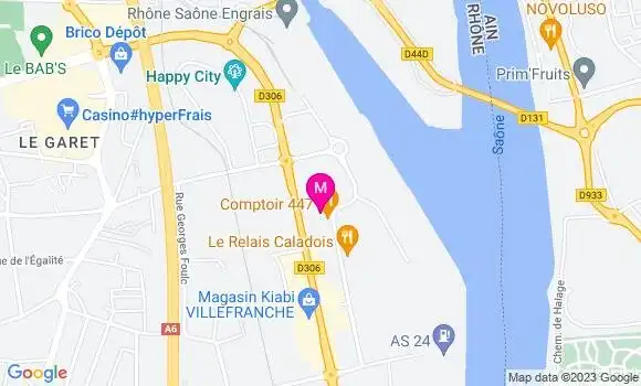 Localisation Restaurant Grill Comptoir 447