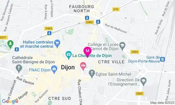 Localisation Restaurant  La Maison des Cariatides