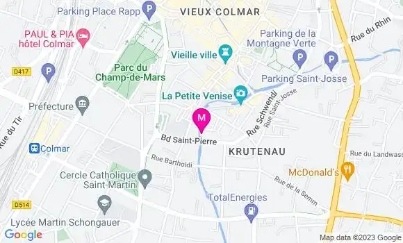Localisation Restaurant  Le Caveau Saint Pierre
