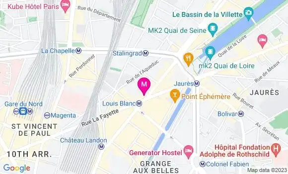 Localisation Restaurant  La Chope