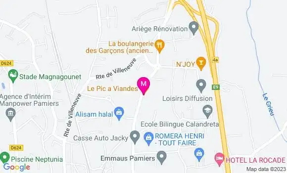 Localisation Restaurant  Le Pic a Viandes