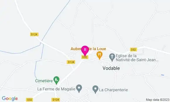 Localisation Auberge de la Loue