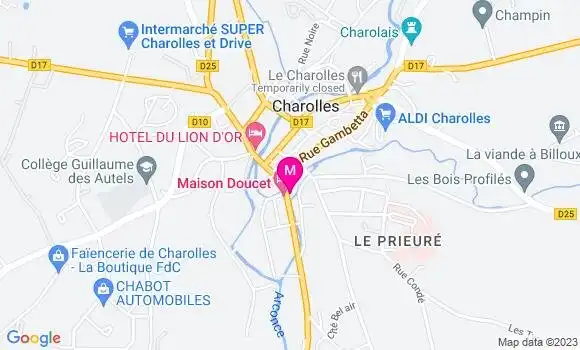 Localisation Le Bistrot du Quai