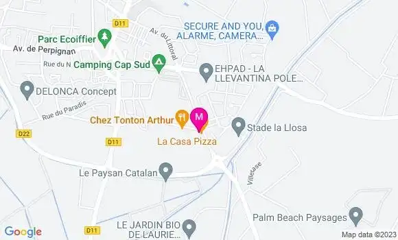 Localisation Restaurant  Los Pollos Amigos