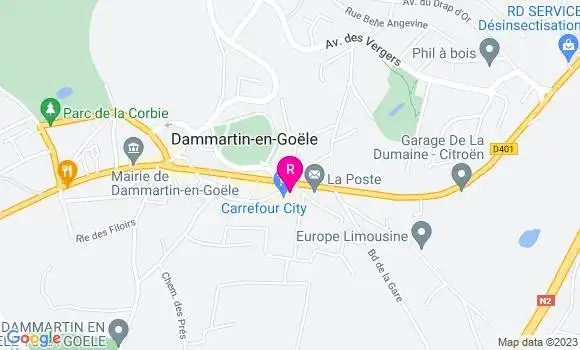 Localisation Restaurant  Palais Dammartin