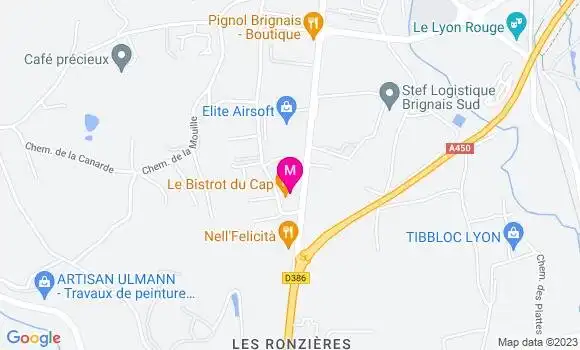 Localisation Le Bistrot du Cap