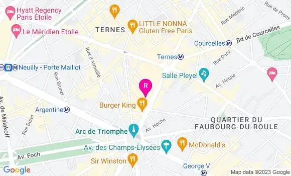 Localisation Restaurant Chinois Royal Etoile