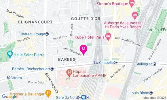 Localisation Restaurant  Le Chien de la Lune