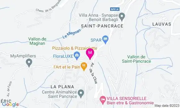 Localisation Pizzeria Pizzaiolo et Pizzaiolette