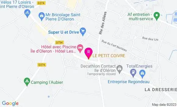 Localisation Restaurant  Le Petit Coivre