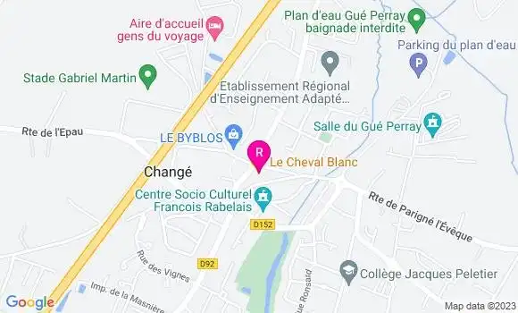 Localisation Restaurant  Le Cheval Blanc