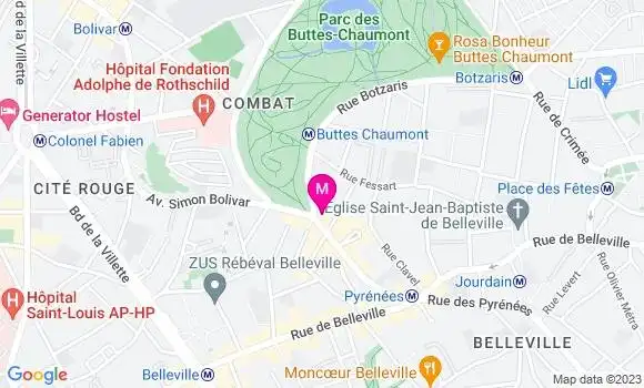 Localisation Restaurant Bar Le Comité