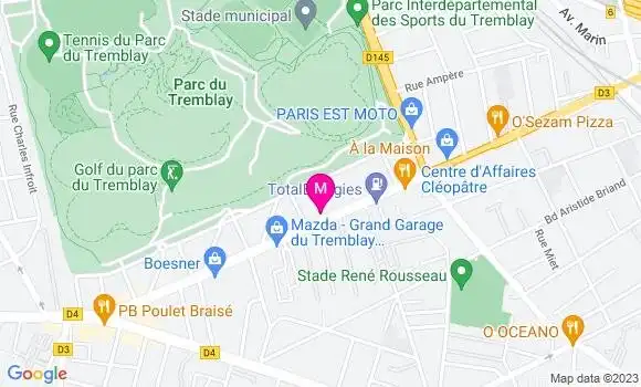 Localisation Restaurant  La Colombière