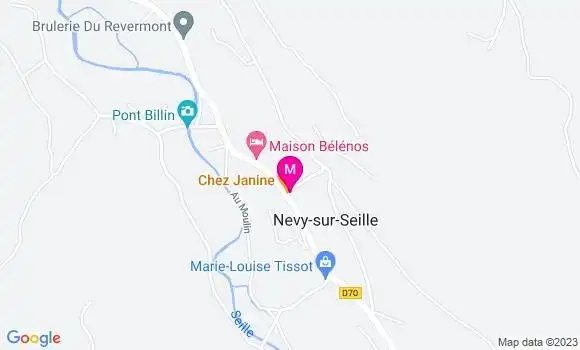 Localisation Restaurant  Chez Janine