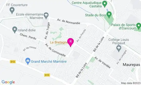 Localisation Restaurant  Le Tassili