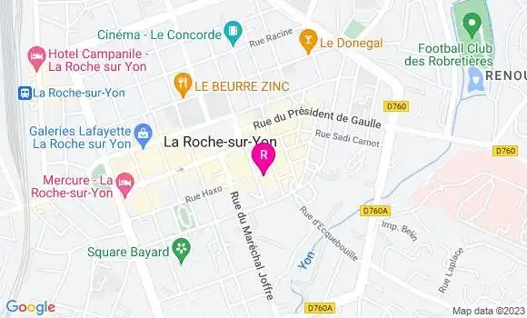 Localisation Restaurant  Le P