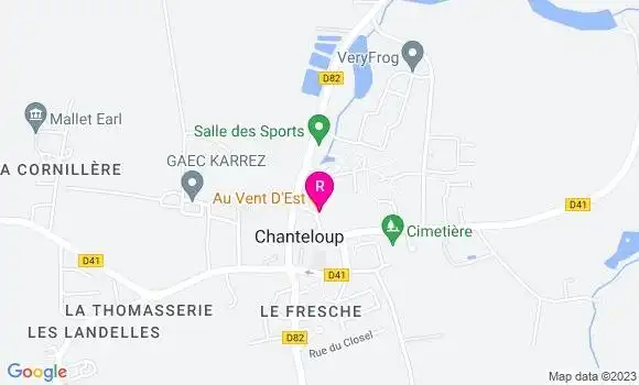Localisation Restaurant  Au Vent d
