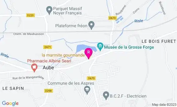 Localisation Restaurant  La Marmite Gourmande