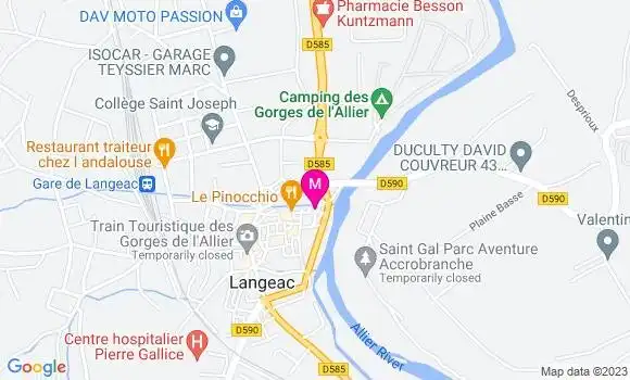 Localisation Restaurant  Le Voltaire