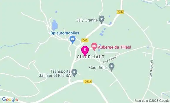 Localisation Auberge du Tilleul