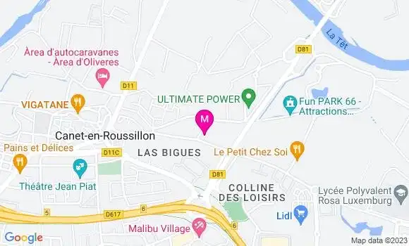 Localisation Restaurant  L
