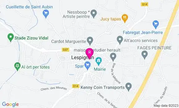 Localisation Restaurant  La Grange O Vins