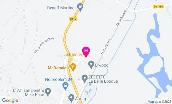 Localisation Restaurant  Le Barnier