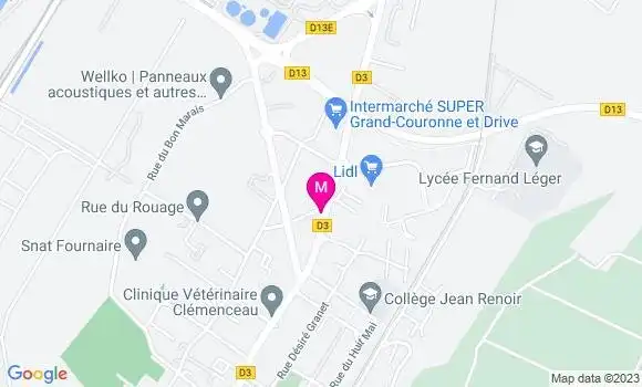 Localisation Restaurant  La Pointe du Zinc