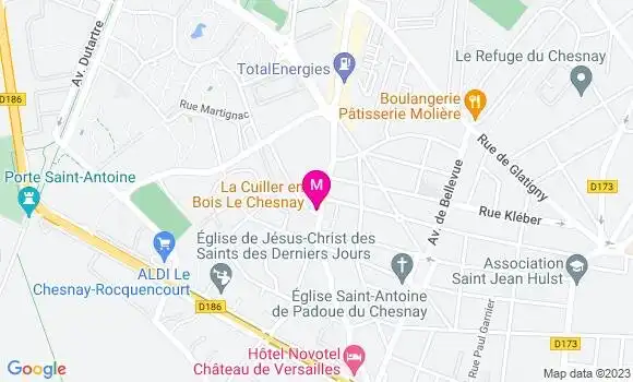 Localisation Restaurant  La Cuiller en Bois