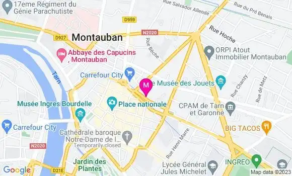 Localisation Restaurant  Le Vivaldi