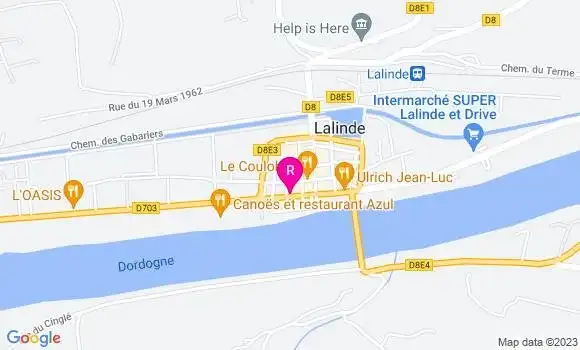 Localisation Restaurant  Le Saint Clar