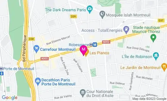 Localisation Restaurant  Les Pianos