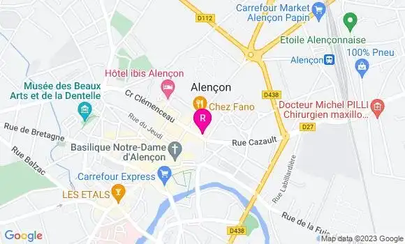 Localisation Restaurant  Les 4 Sens