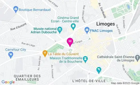 Localisation Brasserie Le Versailles