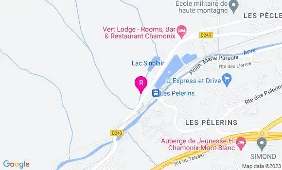 Localisation Restaurant  La Crémerie des Aiguilles