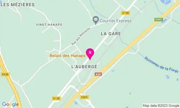 Localisation Restaurant  Relais des Hanaps