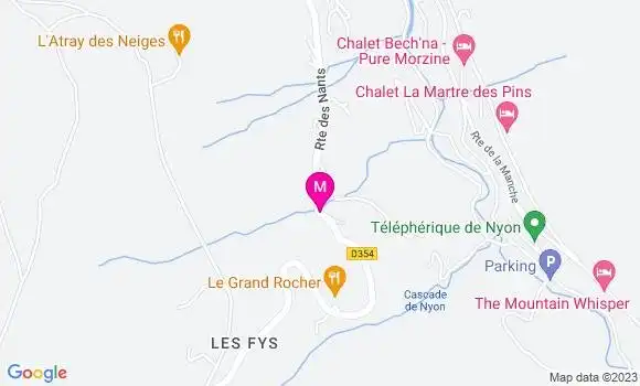 Localisation Restaurant  Le Grand Rocher