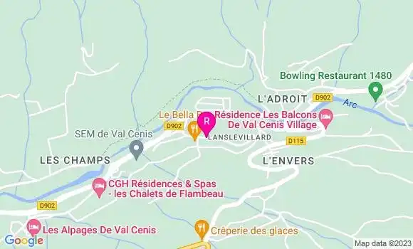Localisation Restaurant  Fleurs et Neige
