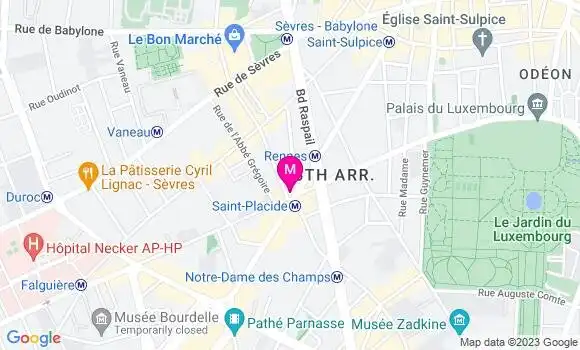 Localisation Restaurant  L