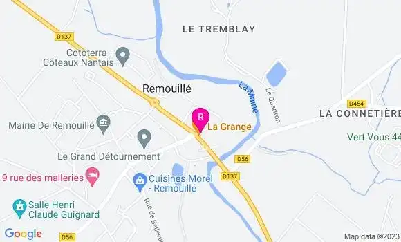 Localisation Restaurant  La Grange