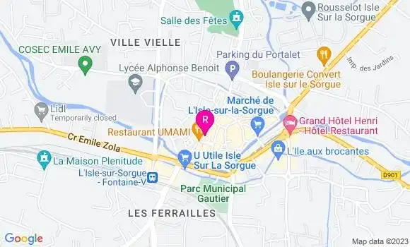 Localisation Restaurant  La Libellule