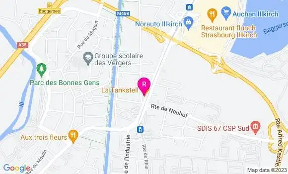 Localisation Restaurant  La Tankstell