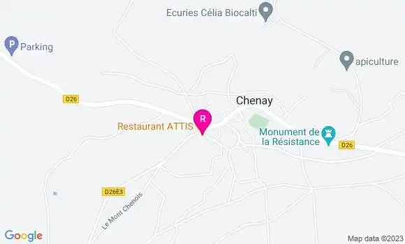 Localisation Restaurant  Attis