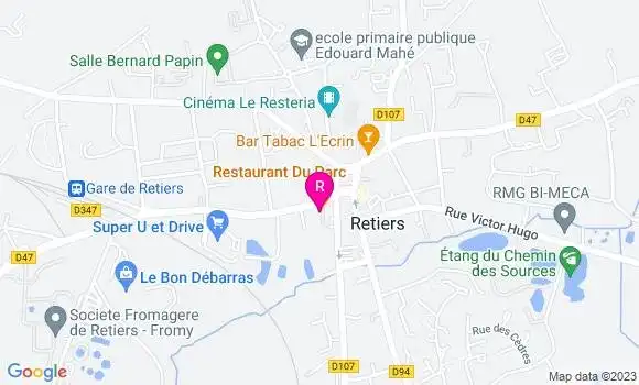 Localisation Le Restaurant du Parc